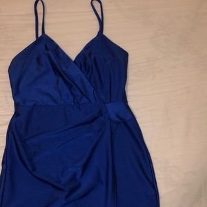 Velvet royal blue dress